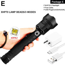 Load image into Gallery viewer, XHP90 LED Flashlight Zoom USB Rechargeable
