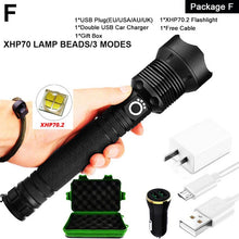 Load image into Gallery viewer, XHP90 LED Flashlight Zoom USB Rechargeable
