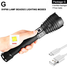 Load image into Gallery viewer, XHP90 LED Flashlight Zoom USB Rechargeable
